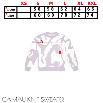 CAMAU KNIT - knit sweater sizechart  fvck