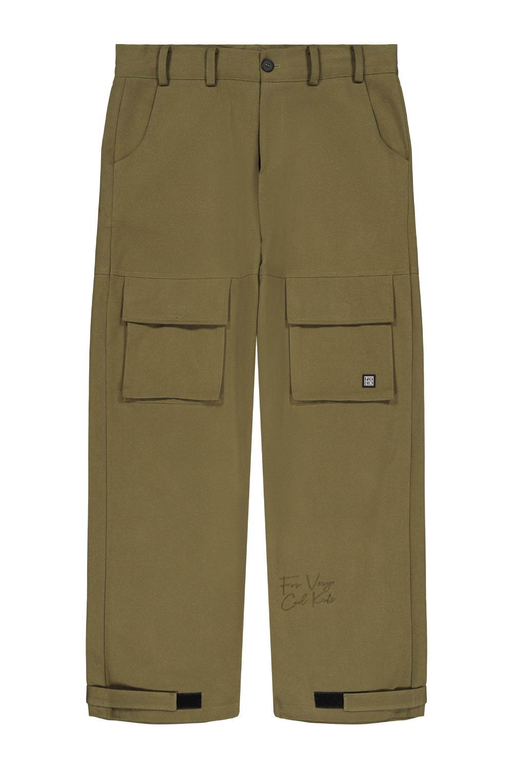 cargo pant - khaki - military green - cargo - for very cool kids - fvck - fvck clothing - baggy pant - baggy cargo - streetwear - tiktok streetwear - tiktok brand - green - 