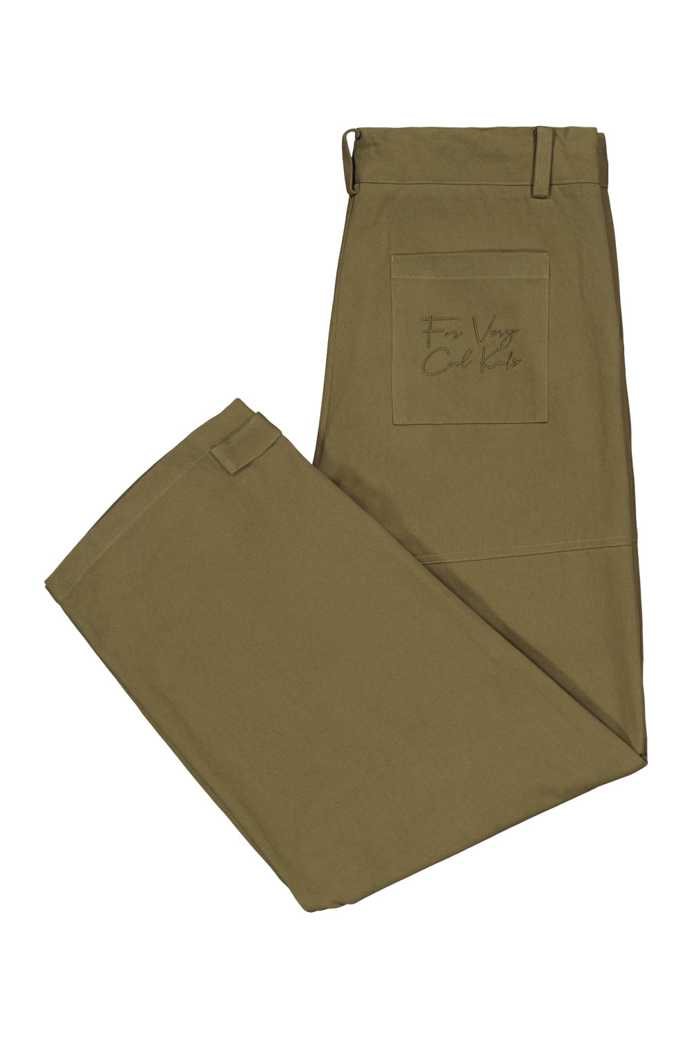 cargo pant - khaki - military green - cargo - for very cool kids - fvck - fvck clothing - baggy pant - baggy cargo - streetwear - tiktok streetwear - tiktok brand - green -  cargo france - catgo paris