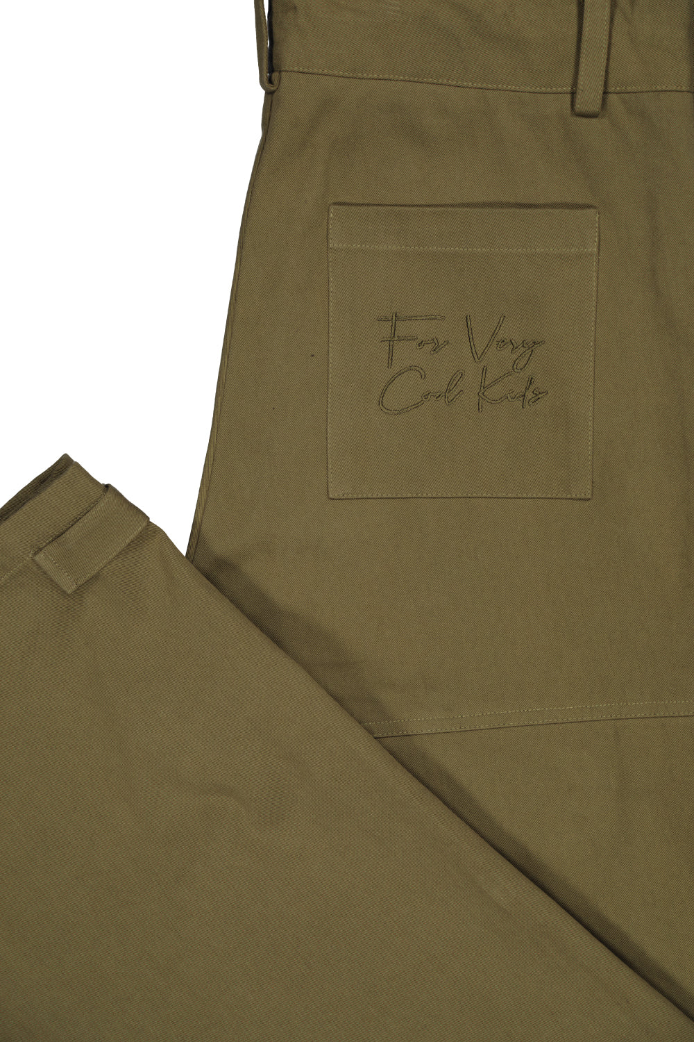 cargo pant - khaki - military green - cargo - for very cool kids - fvck - fvck clothing - baggy pant - baggy cargo - streetwear - tiktok streetwear - tiktok brand - green - 