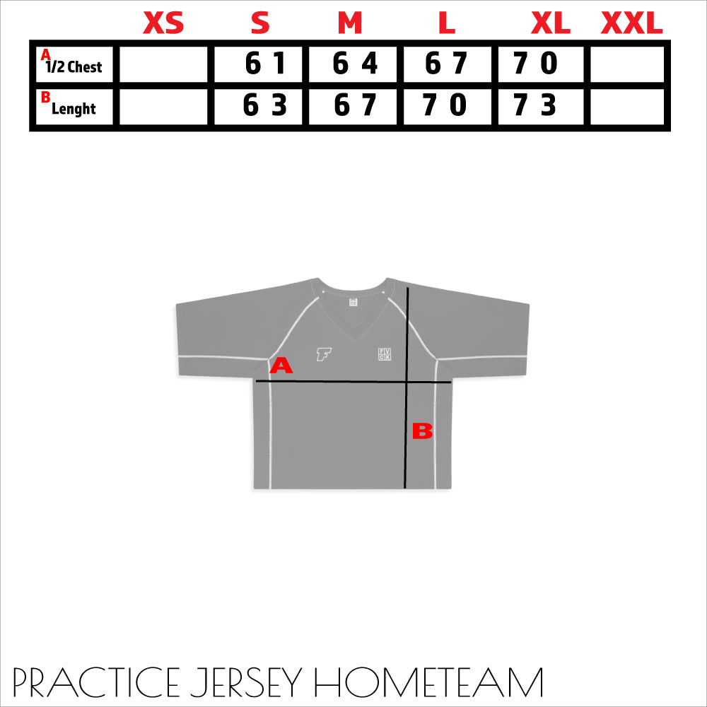 practice jersey  sizechart fvck forverycoolkids