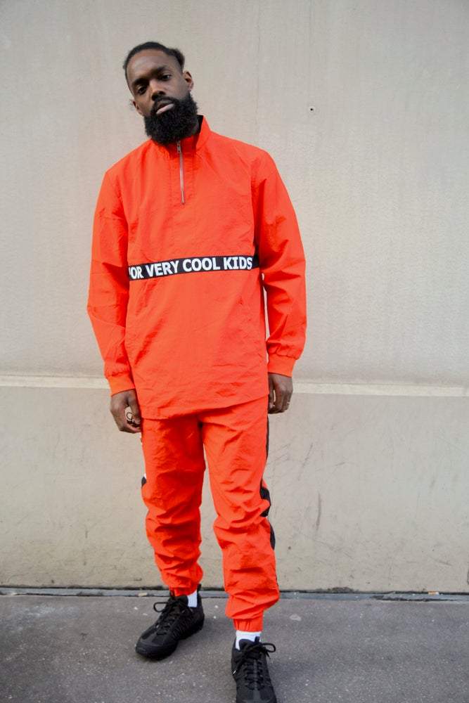 HEY YO TRACKSUIT ORANGE STRIPE PANT - ForVeryCoolKids