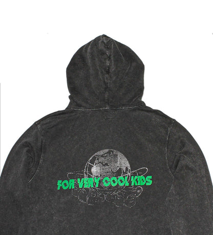 Hoodie noir - black - dye - streetwear - fvck - forverycoolkids - citadium - lime green - cool - hype