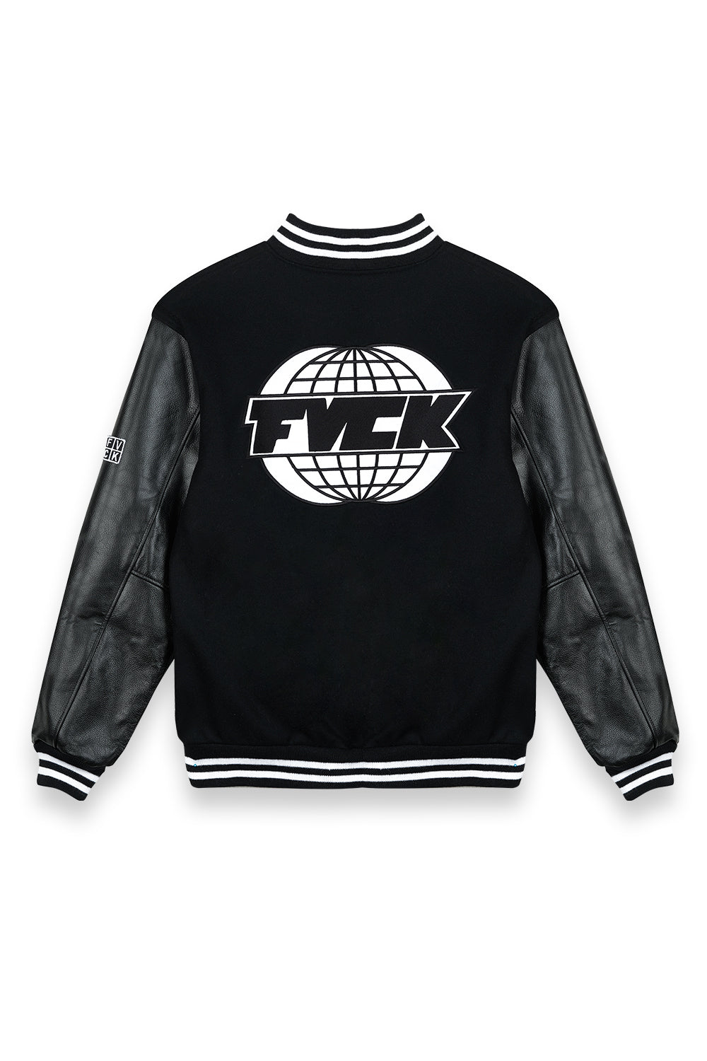 varsity jacket teddy forverycoolkids cool black noir - citadium - streetwear - fvck - 4verycoolkids - hwa - stussy Paris - kith Paris - for very cool kids - skate brand - Skateshop - asos - zalondo - ados - cadeau streetwear - marque rappeur - rap - hip hop