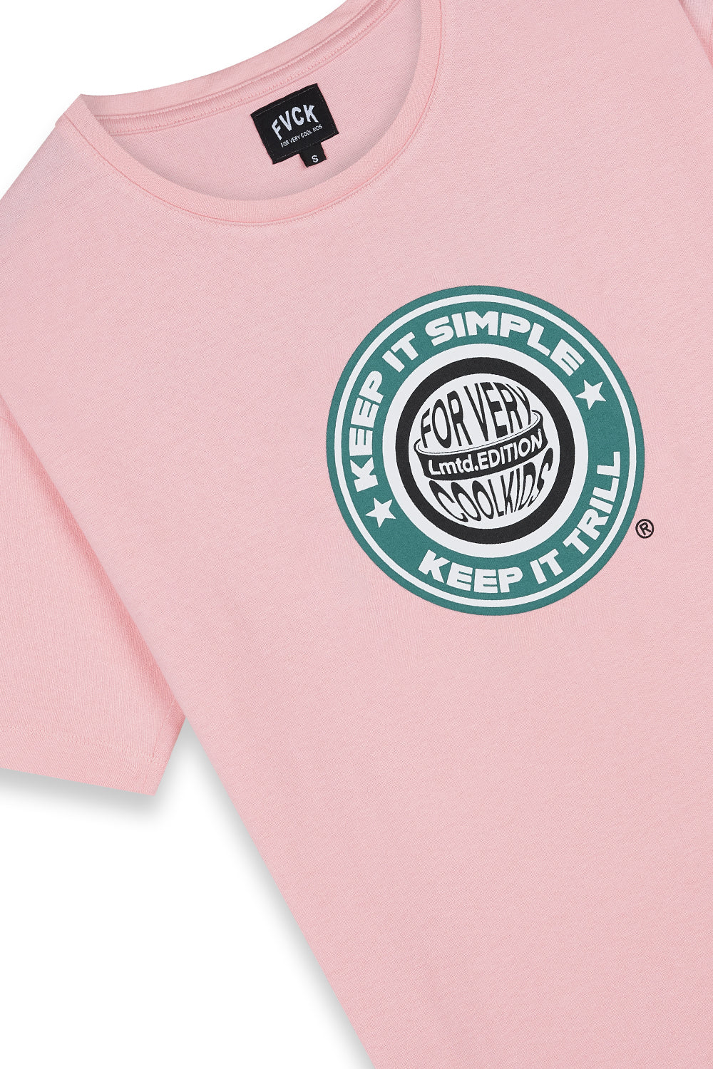 tshirt rose - t-shirt - shirt - tee - pink - baby pink - rose bonbon - streetwear - trill - keep it simple - street - paris - fvck - forverycoolkids - skate -tshirts rap - cool - for very cool kids - tealer - wasted paris - weiz - citadium - meilleure marque française - francaises - 