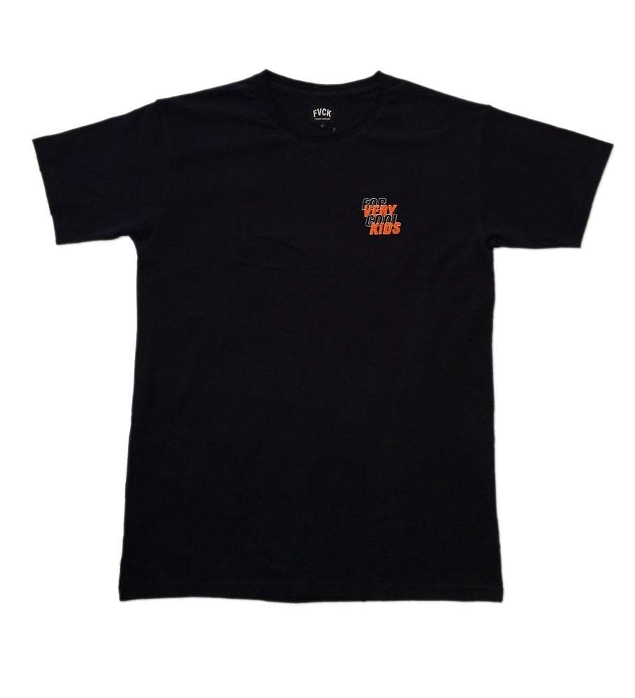 Club Tee Black Orange Halloween forverycoolkids