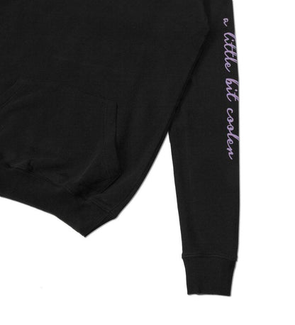 Hoodie AL Cooler Black Purple - ForVeryCoolKids logo hooded