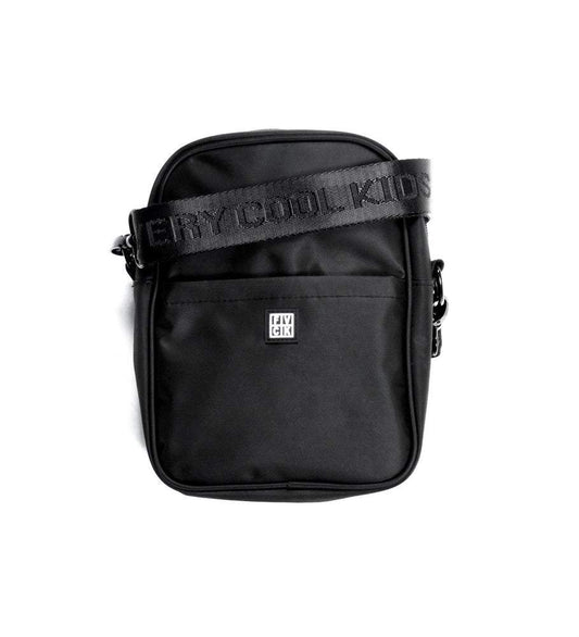 TEAM SIDE BAG SHOULDER BLACK - ForVeryCoolKids s'accroche noir poches sac streetwear lifestyle