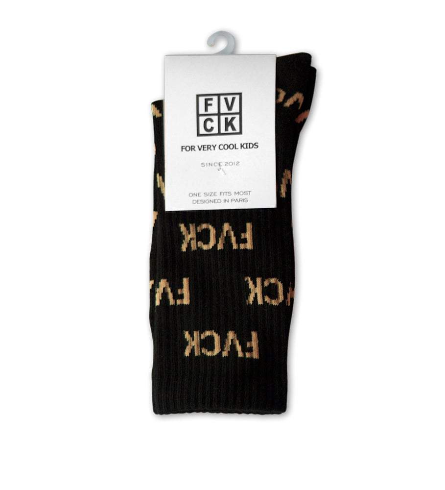 chaussettes - imprimées - socks allover - FVCK - for very cool kids