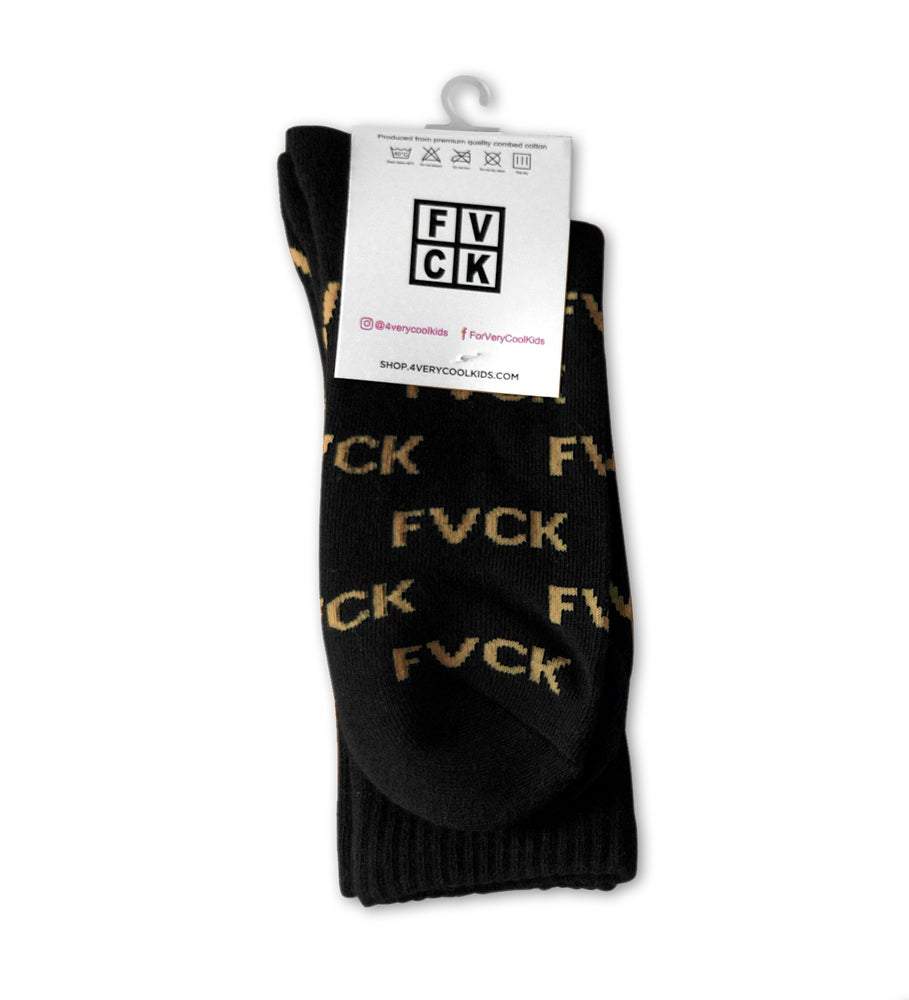 chaussettes  imprimées - socks allover - FVCK - forverycoolkids