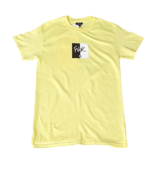 Split Tee Yellow Skate - ForVeryCoolKids t-shirt skateboard - skate shop - streetwear - lifestyle - citadium - second chapter