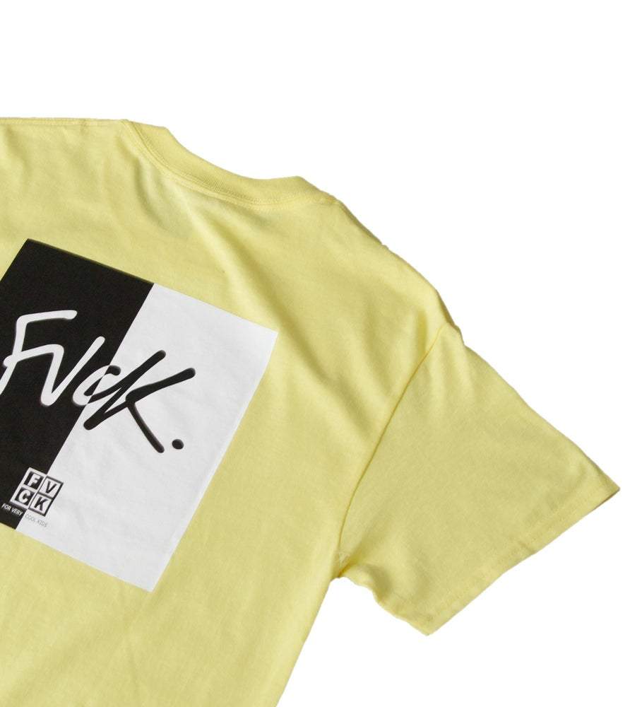 Split Tee Yellow Skate - ForVeryCoolKids t-shirt skateboard - skate shop - streetwear - lifestyle - citadium - second chapter