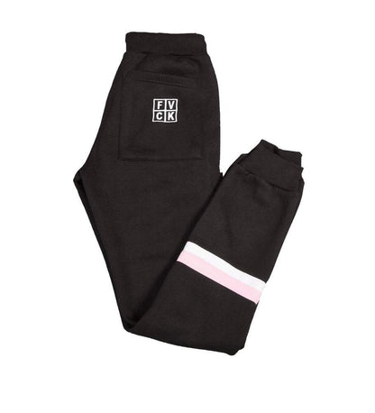 STRIPE SWEATPANT BLK - ForVeryCoolKids