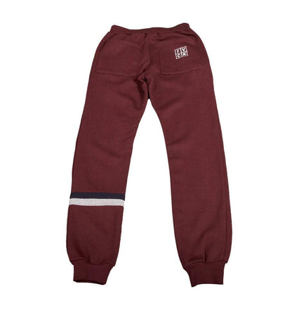 STRIPE SWEATPANT BURGUNDY - ForVeryCoolKids