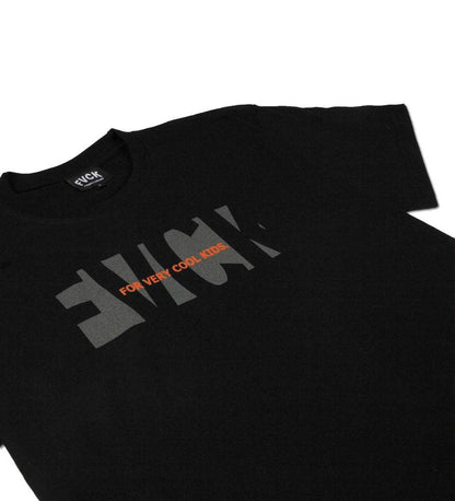 Subtle Tee Black Orange skate skate shop streetwear lifestyle noir été