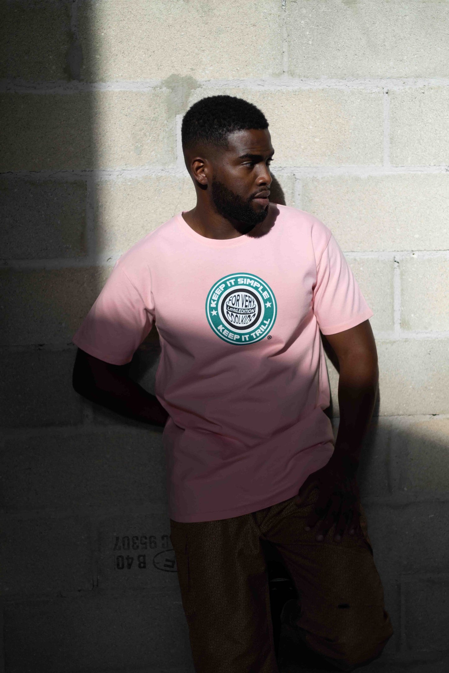 tshirt rose - t-shirt - shirt - tee - pink - baby pink - rose bonbon - streetwear - trill - keep it simple - street - paris - fvck - forverycoolkids - skate -tshirts rap - cool - for very cool kids - tealer - wasted paris - weiz - citadium hwa